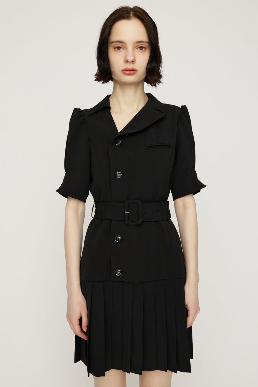 SLY「ASYMMETRY PLEATS ショートワンピース」|ワンピース|