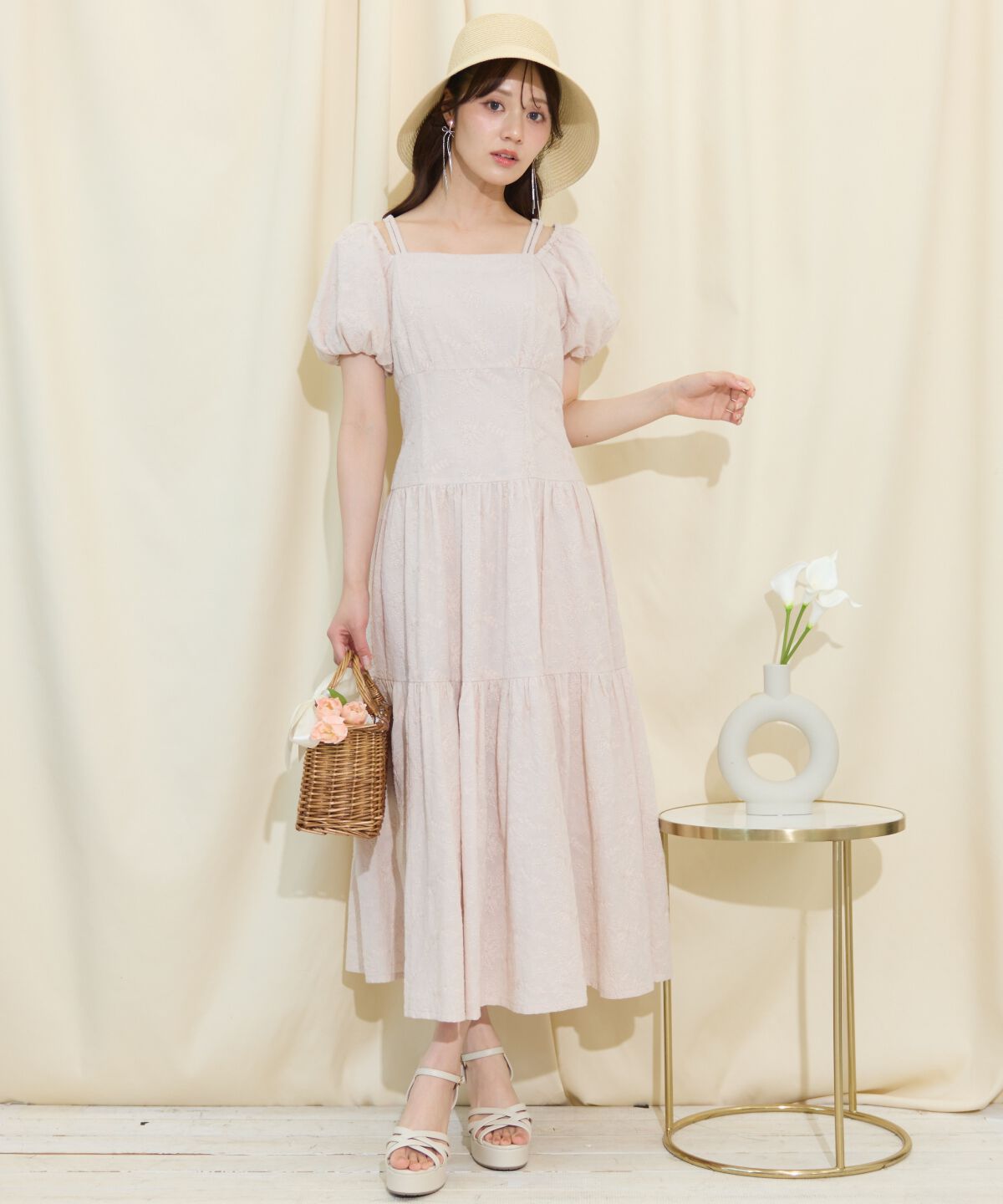 WILLSELECTION「2WAYスリーブコットンティアードワンピース」|ワンピース|