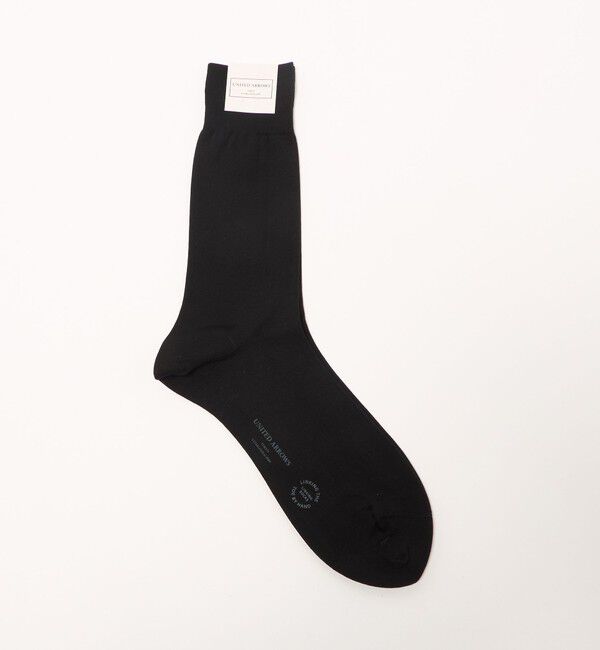 UNITED ARROWS「ソリッド ソックス UA COZY 抗菌防臭」|ソックス|BLACK