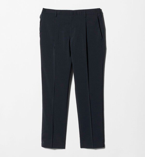 UNITED ARROWS「タフタ サイドシャーリング 1プリーツ パンツ UA COZY ウォッシャブル ヨコストレッチ」|スラックス|
