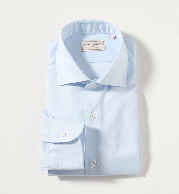 UNITED ARROWS「イージーケア AG パナマ ワイドスプレッドカラー シャツ 抗菌防臭 通気性」|シャツ・ブラウス|