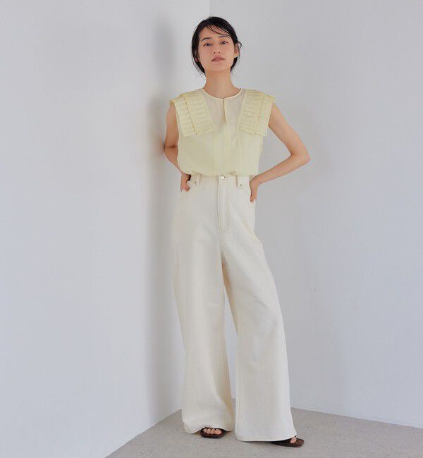 EMMEL REFINES「＜EMMEL REFINES＞EM  ソフト ワイド DNM パンツ」|チノ|