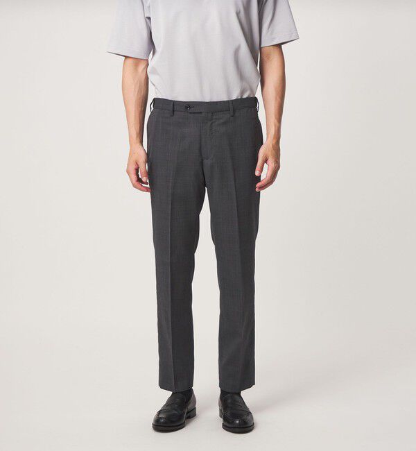 UNITED ARROWS green label relaxing「A+ air TW サイロ ピンチェック アジャスター スラックス -接触冷感・通気性-」|スラックス|