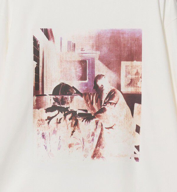 UNITED ARROWS green label relaxing「フェルメール クルーネック プリント 長袖 Tシャツ」|Tシャツ・カットソー|