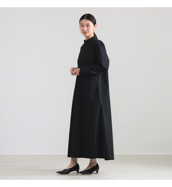 Demi-Luxe BEAMS 「コットンナイロン フレア シャツワンピース」|ワンピース|