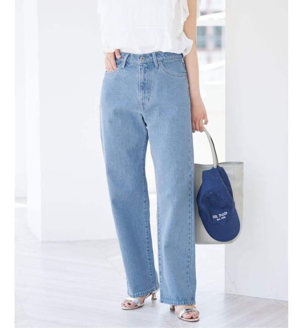 SLOBE IENA「《3サイズ展開/追加6》LE DENIM ストレートデニムパンツ」|デニム|