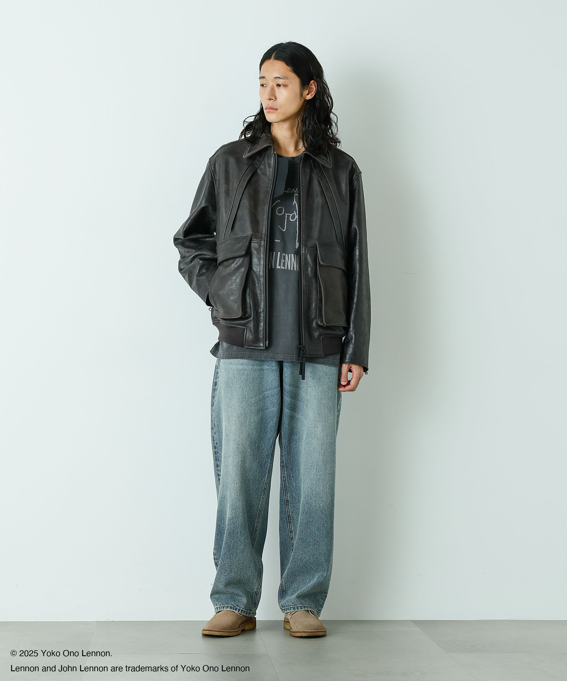 NANO universe「｢HOTEL PALACE｣ シングルライダース レザーJKT」|ライダースジャケット|
