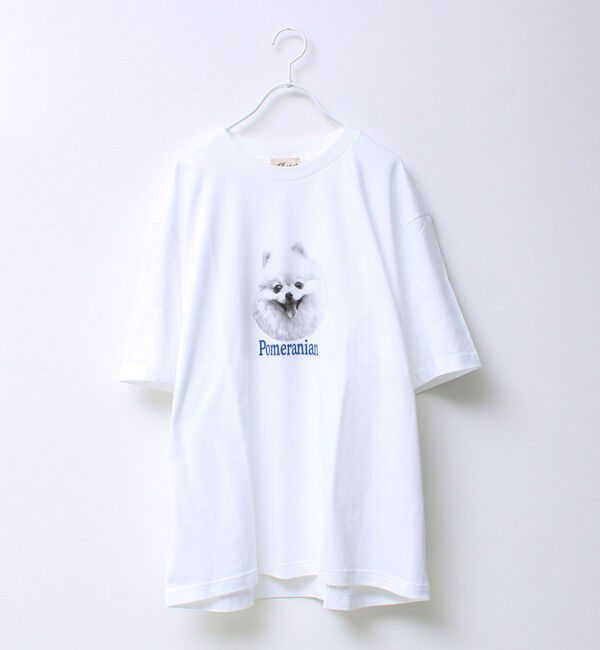 GLOSTER「【シリーズ累計人気】DOG＆CAT プリントTシャツ」|Tシャツ・カットソー|ホワイト系その他6
