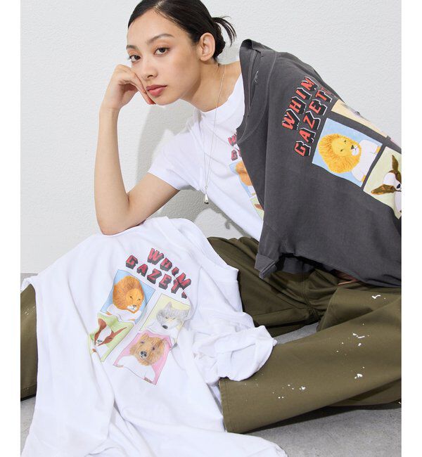  「【UNFORTUNATE PORTRAIT】別注WHIM CROP TEE」|Tシャツ・カットソー|