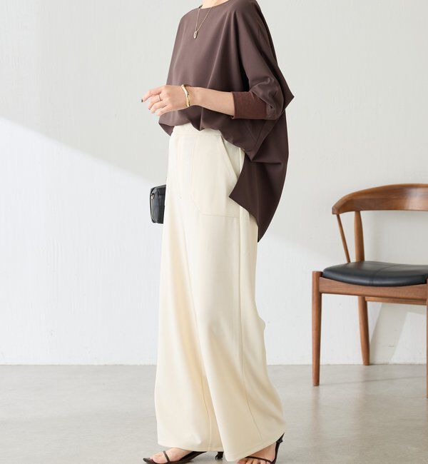  「【接触冷感】リラックスカットパンツ」|チノ|