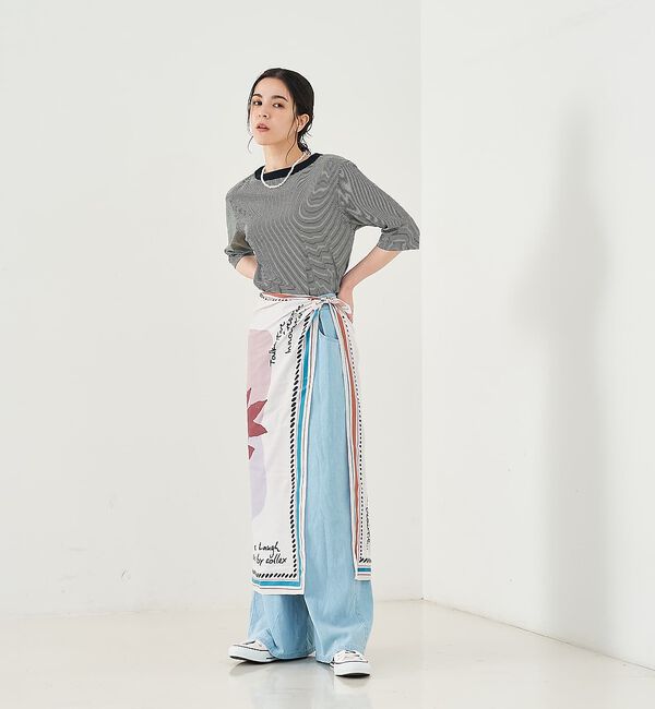 collex「タックウエストデニムパンツ」|デニム|