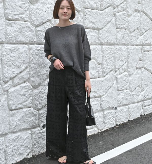 qualite「【夏まで快適に着られる】camifineニットプルオーバー」|Tシャツ・カットソー|