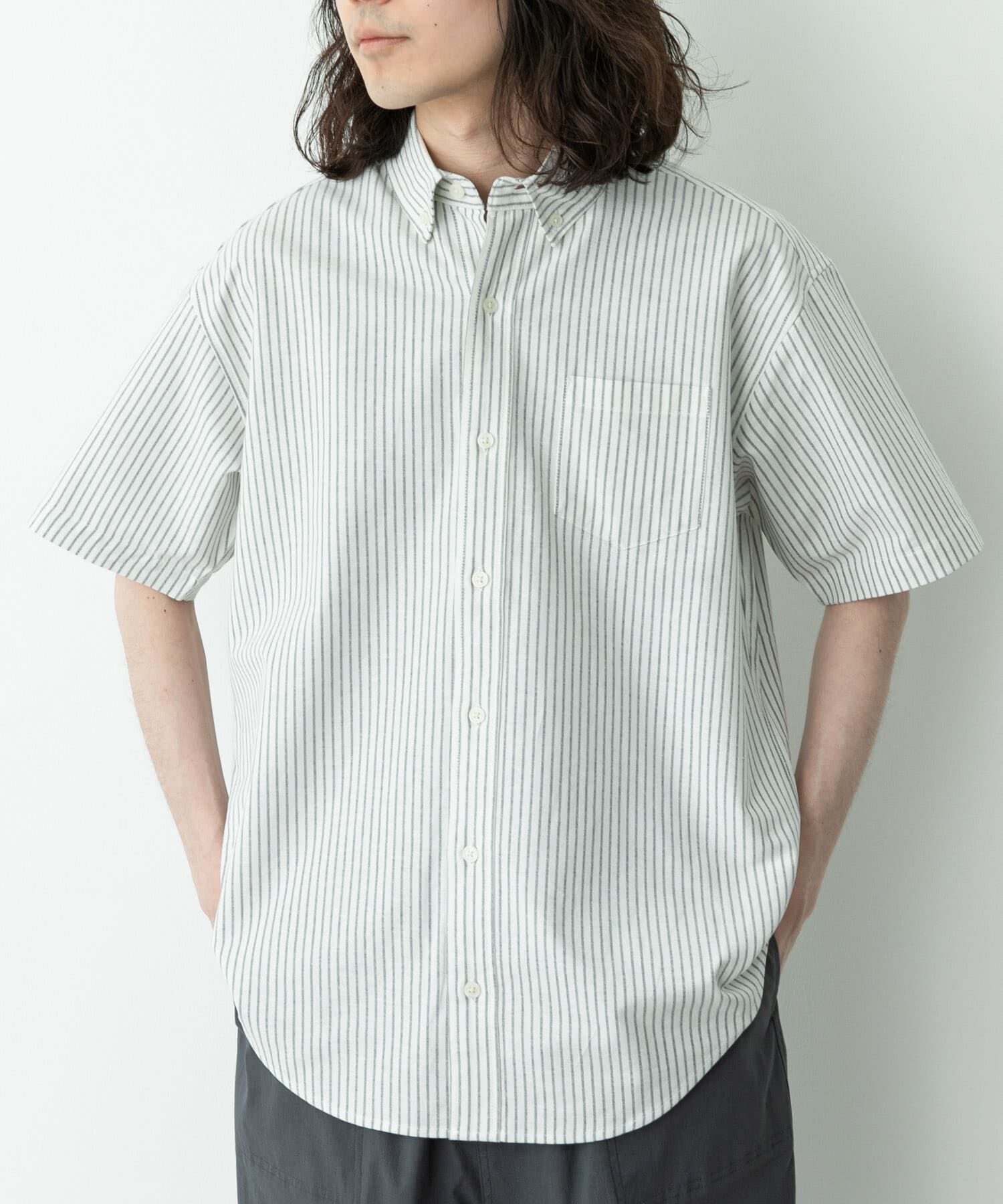 Sonny Label 「抗菌オックスボタンダウン半袖シャツ」|シャツ・ブラウス|