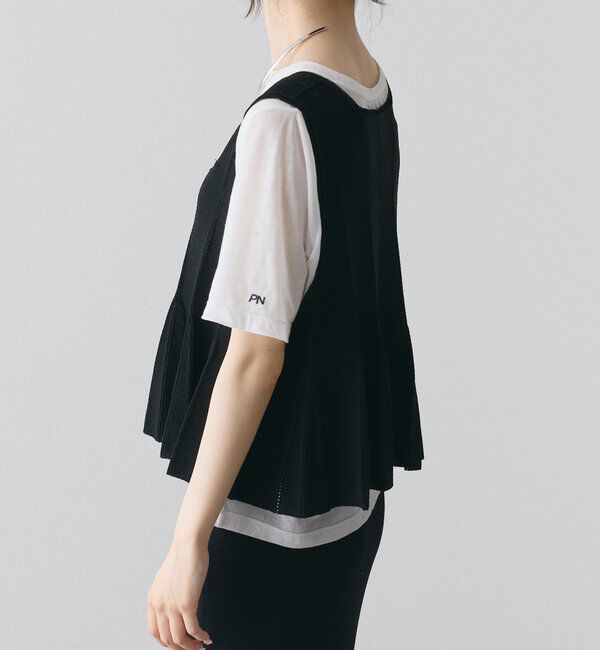  「【接触冷感&times;抗菌】アイレットニットビスチェ」|ニット・セーター|