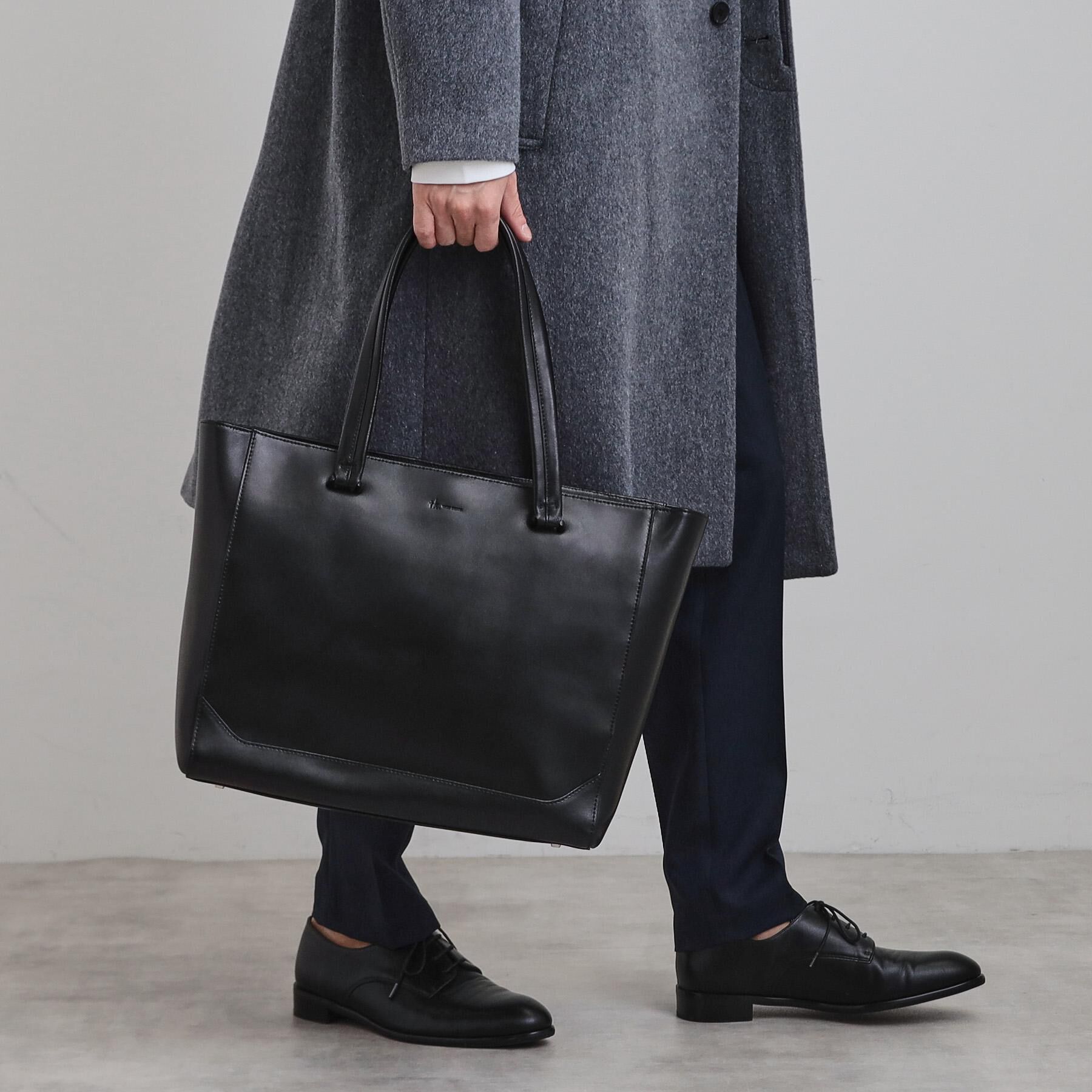 tk.TAKEO KIKUCHI「Refined Leather トートバッグ/ビジネス/A4収納可/ONOFF兼用」|トートバッグ|