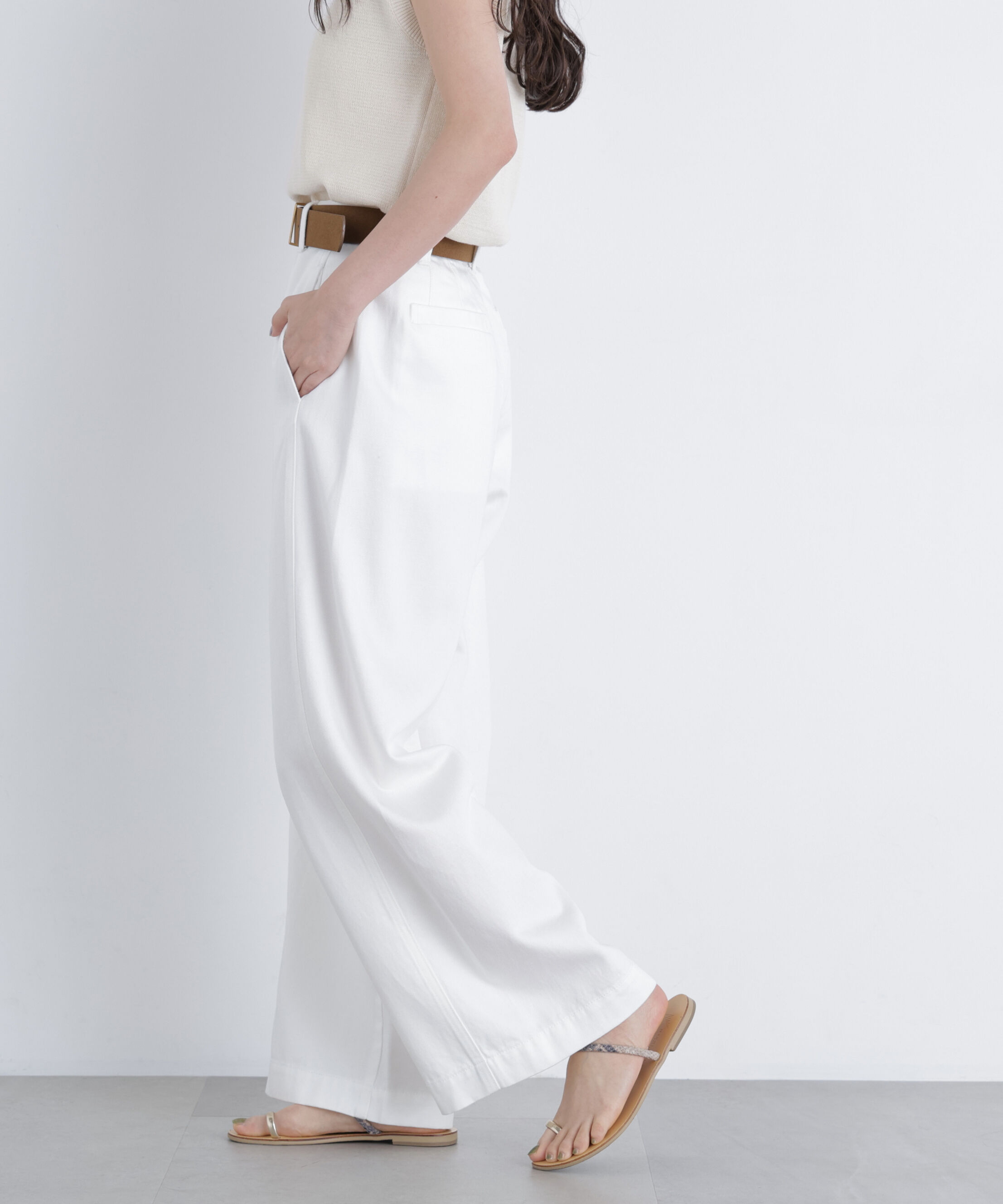  「〈N.〉コットンブレンドワイドパンツ」|その他|