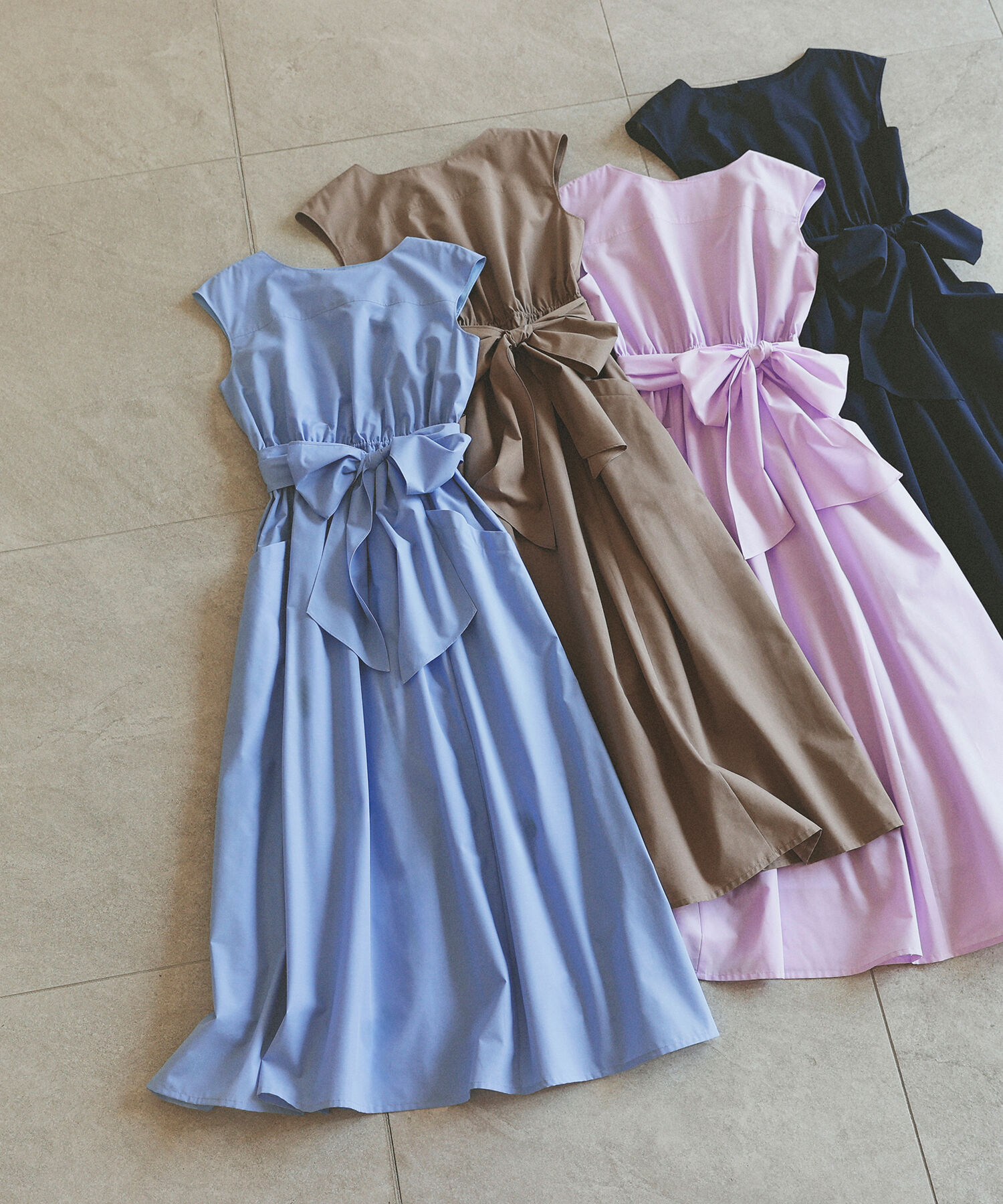  「〈ちょうど、いい服〉夏のお出かけ、るんるんワンピース」|ワンピース|ブルー