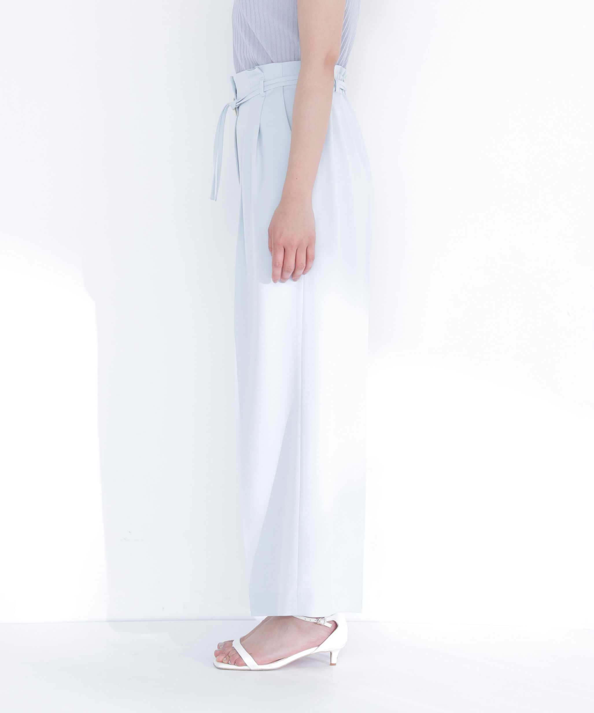  「ダブルベルトワイドパンツ」|その他|
