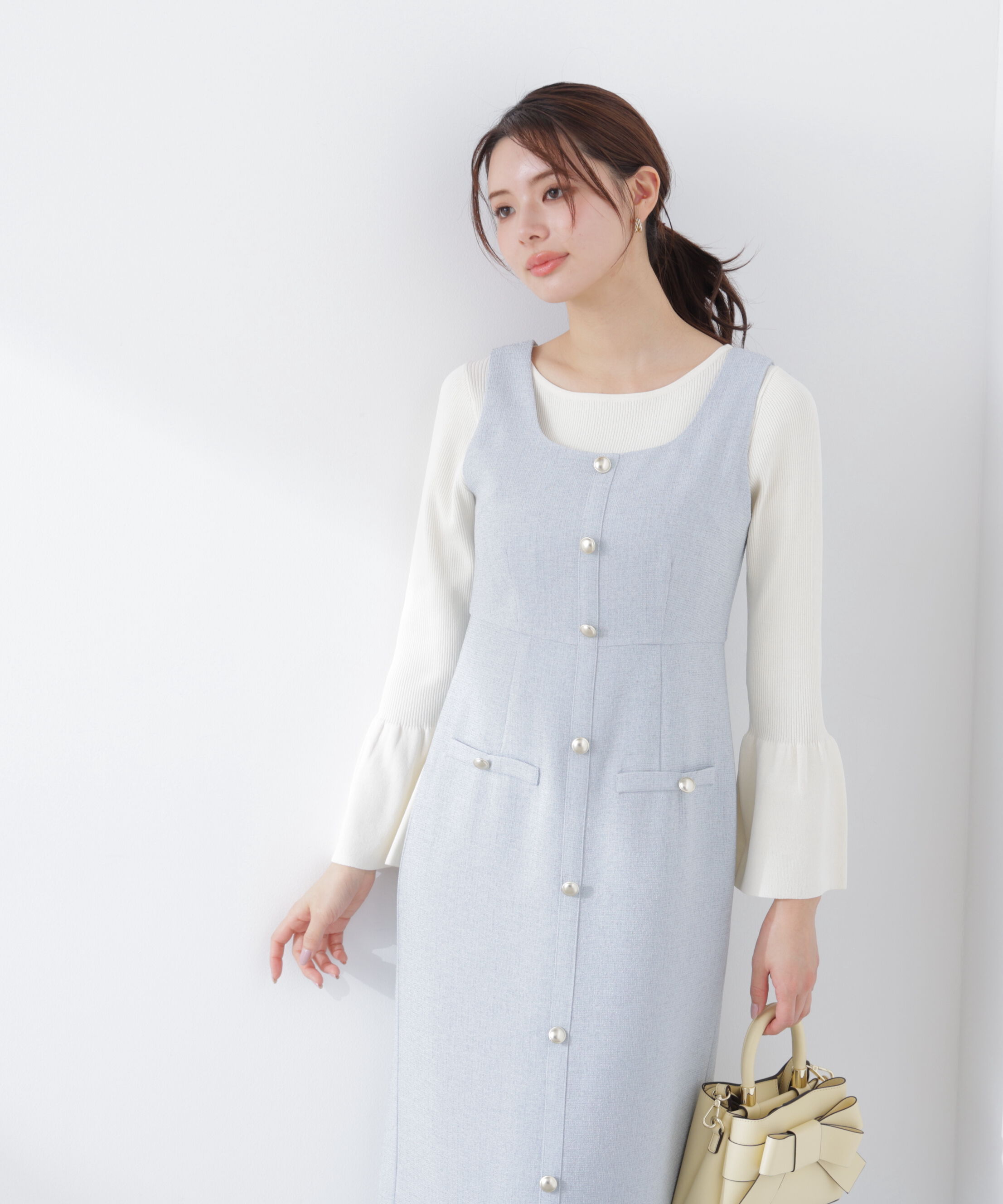 PROPORTION BODY DRESSING「フォルムスリーブニット　26SS」|ニット・セーター|