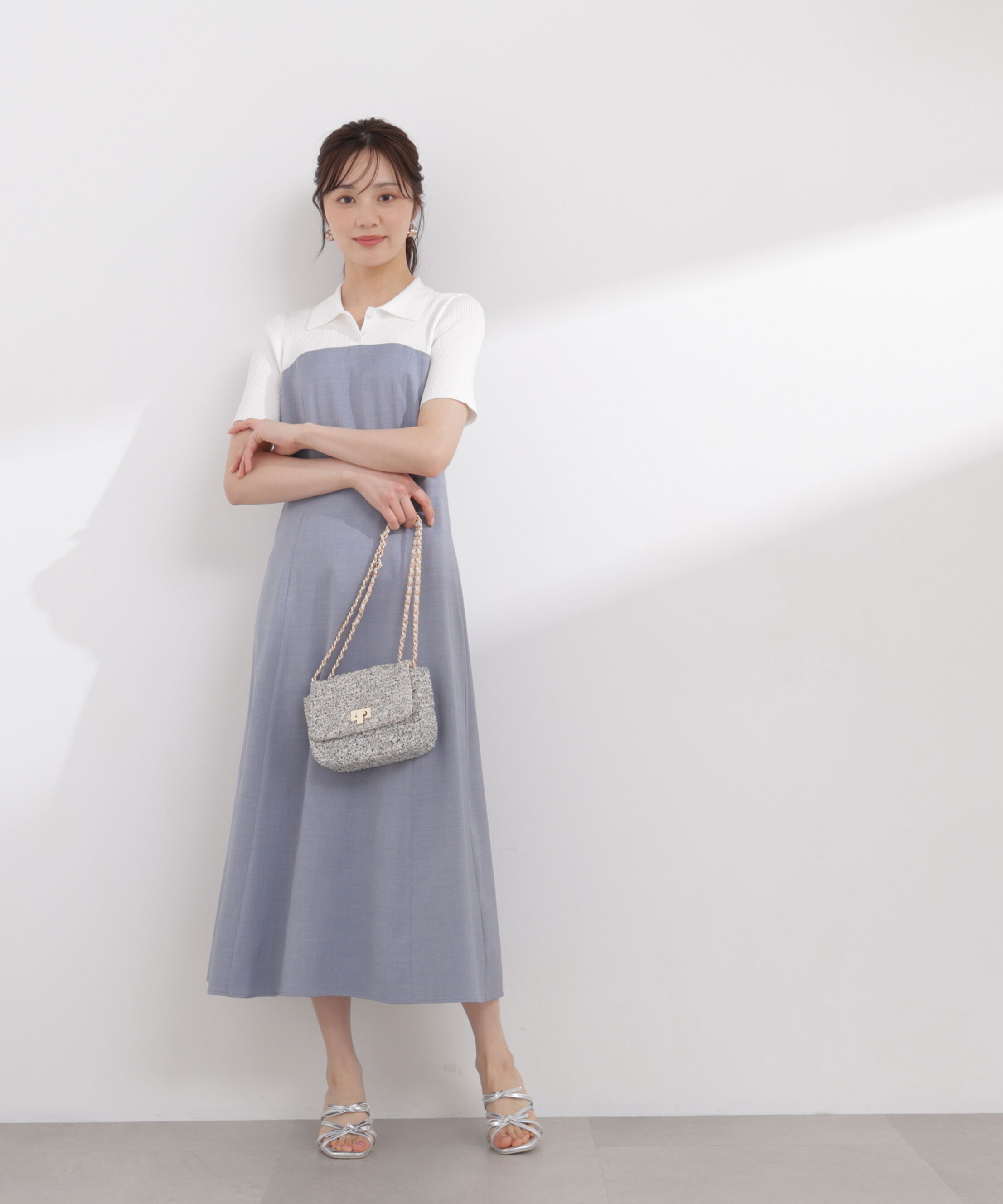 PROPORTION BODY DRESSING「ポロカラードッキングワンピース 26SS」|ワンピース|
