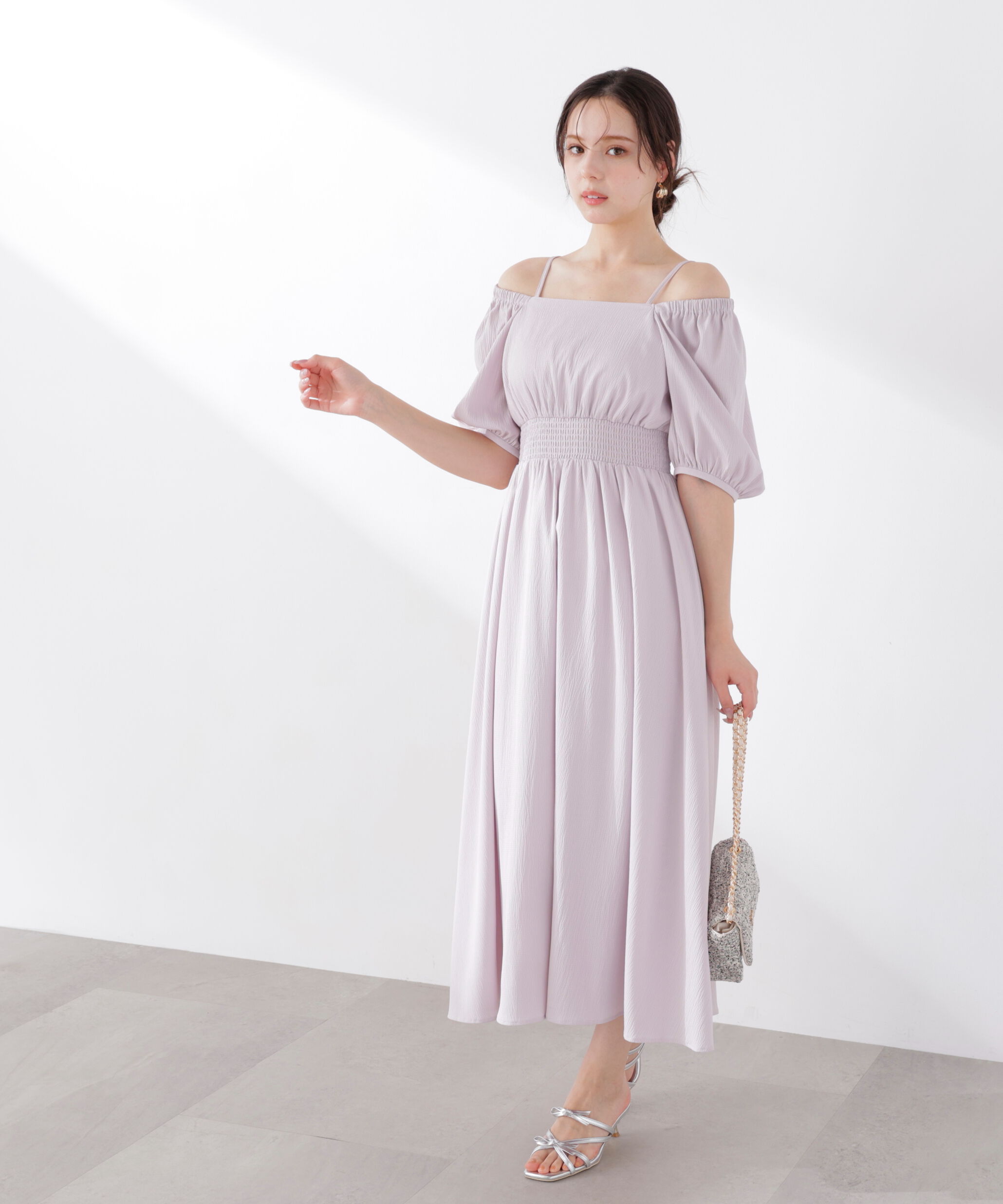 PROPORTION BODY DRESSING「2wayパフスリーブワンピース 26SS」|ワンピース|