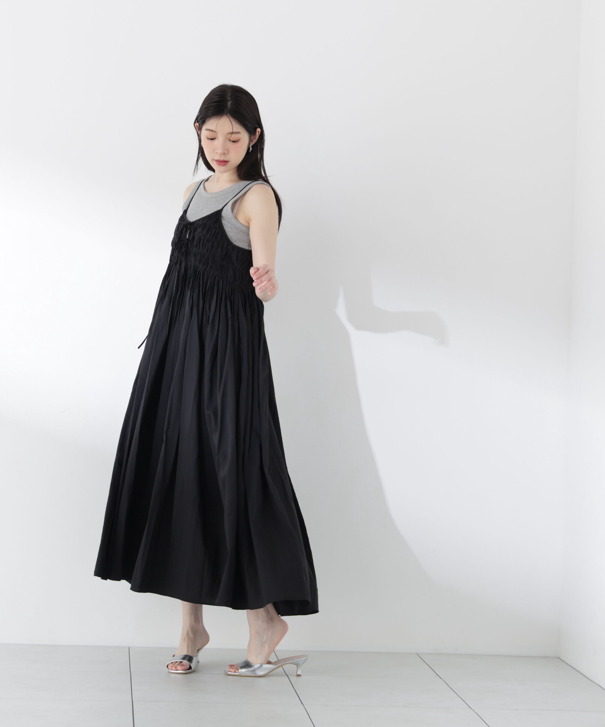 PROPORTION BODY DRESSING「〈a/mie〉タックキャミワンピース26SS」|ワンピース|