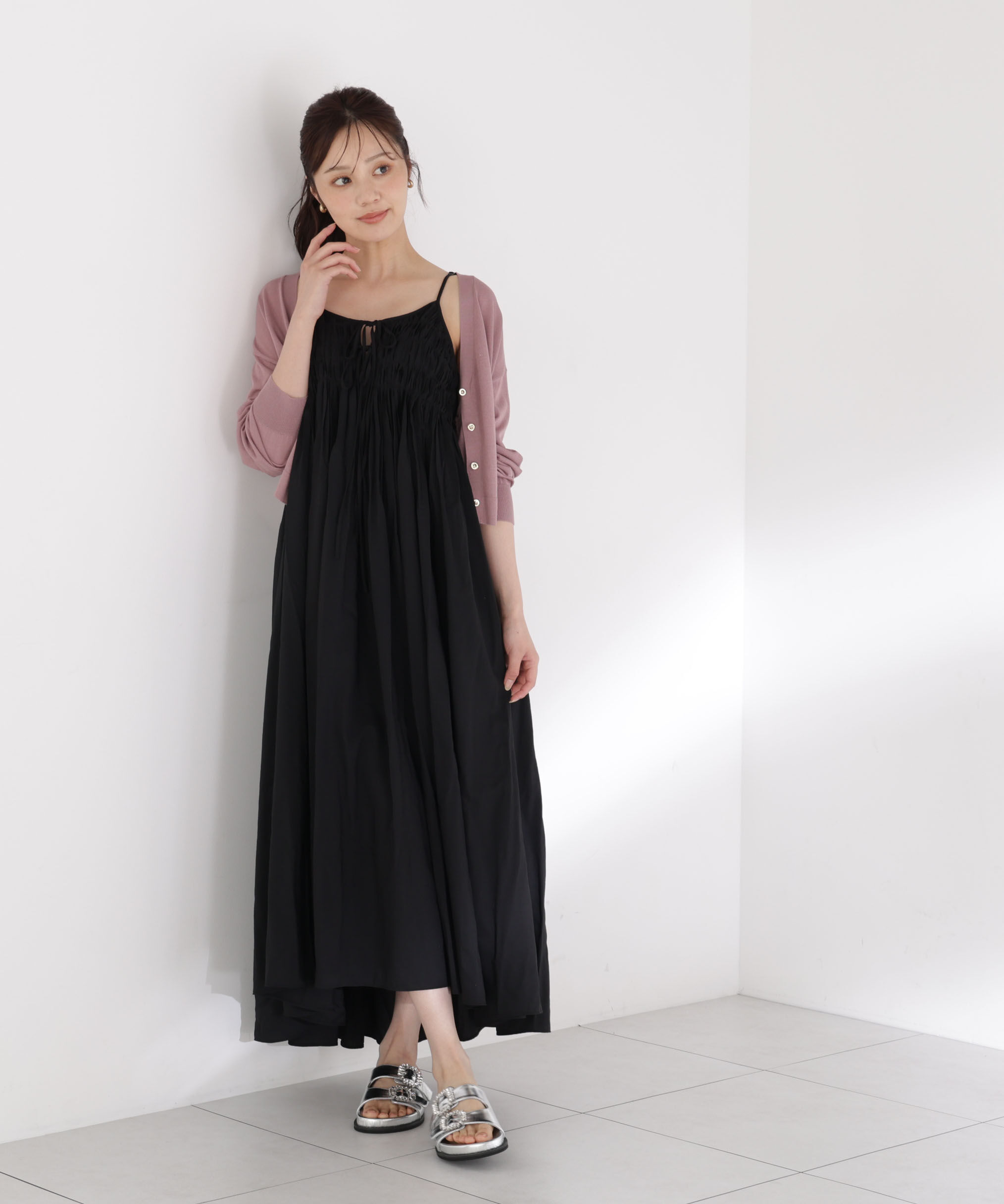PROPORTION BODY DRESSING「〈a/mie〉タックキャミワンピース26SS」|ワンピース|