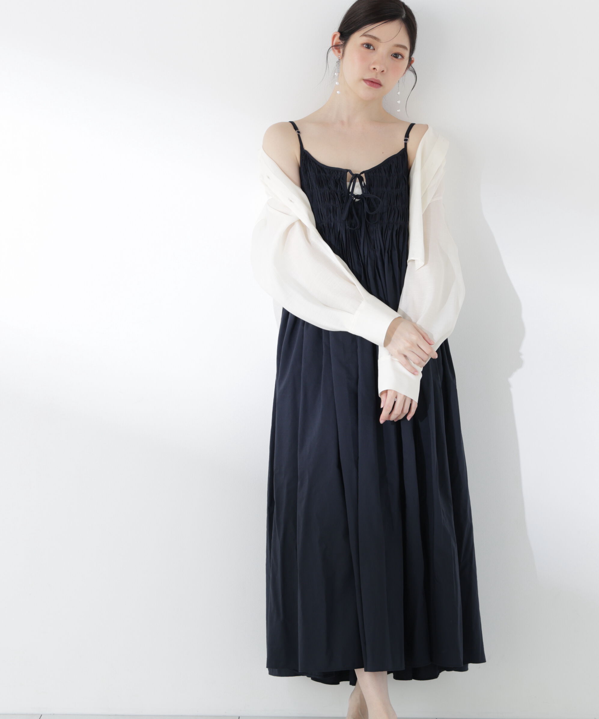 PROPORTION BODY DRESSING「〈a/mie〉タックキャミワンピース26SS」|ワンピース|
