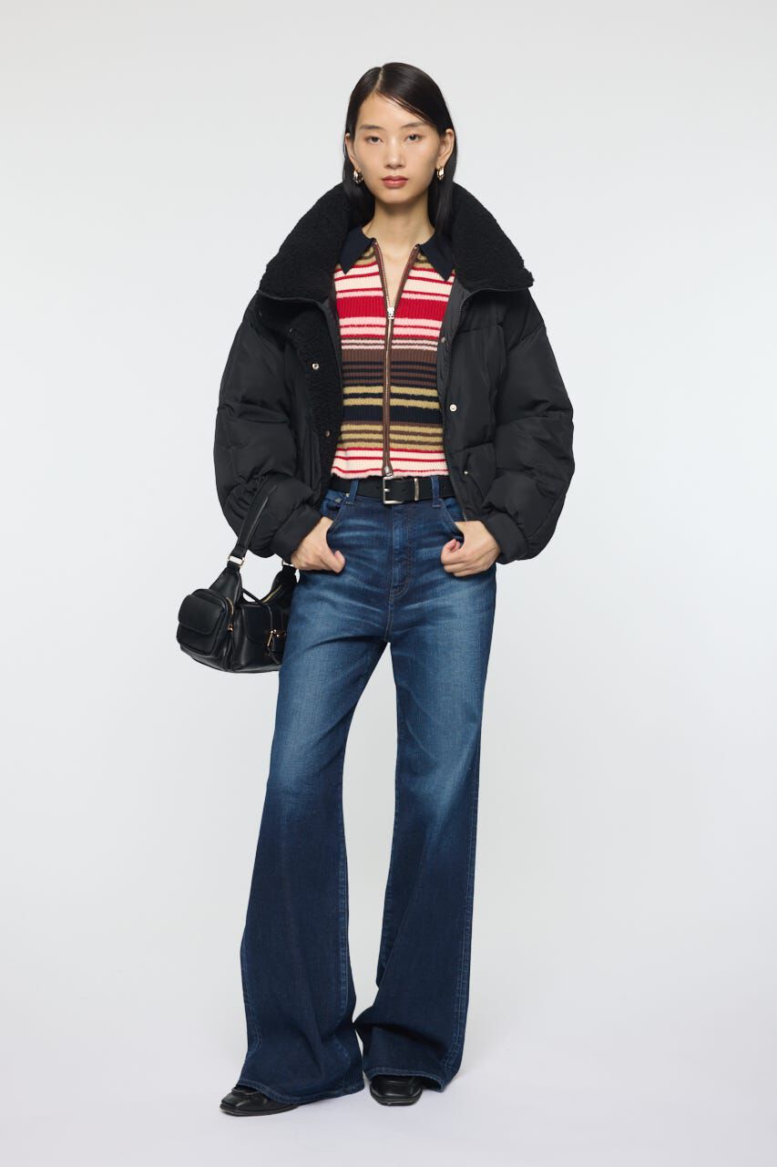MOUSSY「STAND COLLAR PUFFER ジャケット」|ブルゾン・スタジャン|