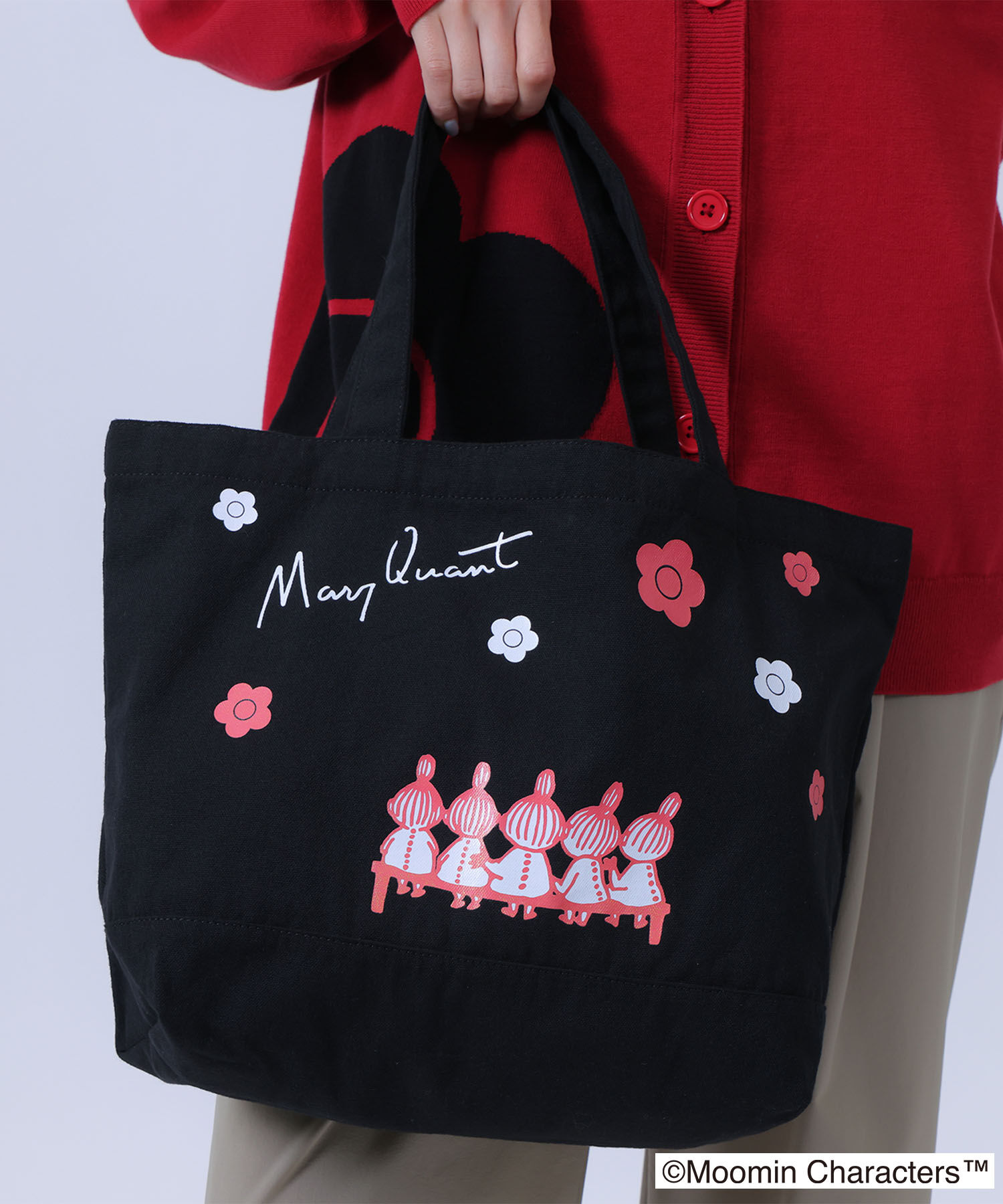 MARY QUANT「MOOMIN&times;MQキャンバス トート」|トートバッグ|コーラルレッド