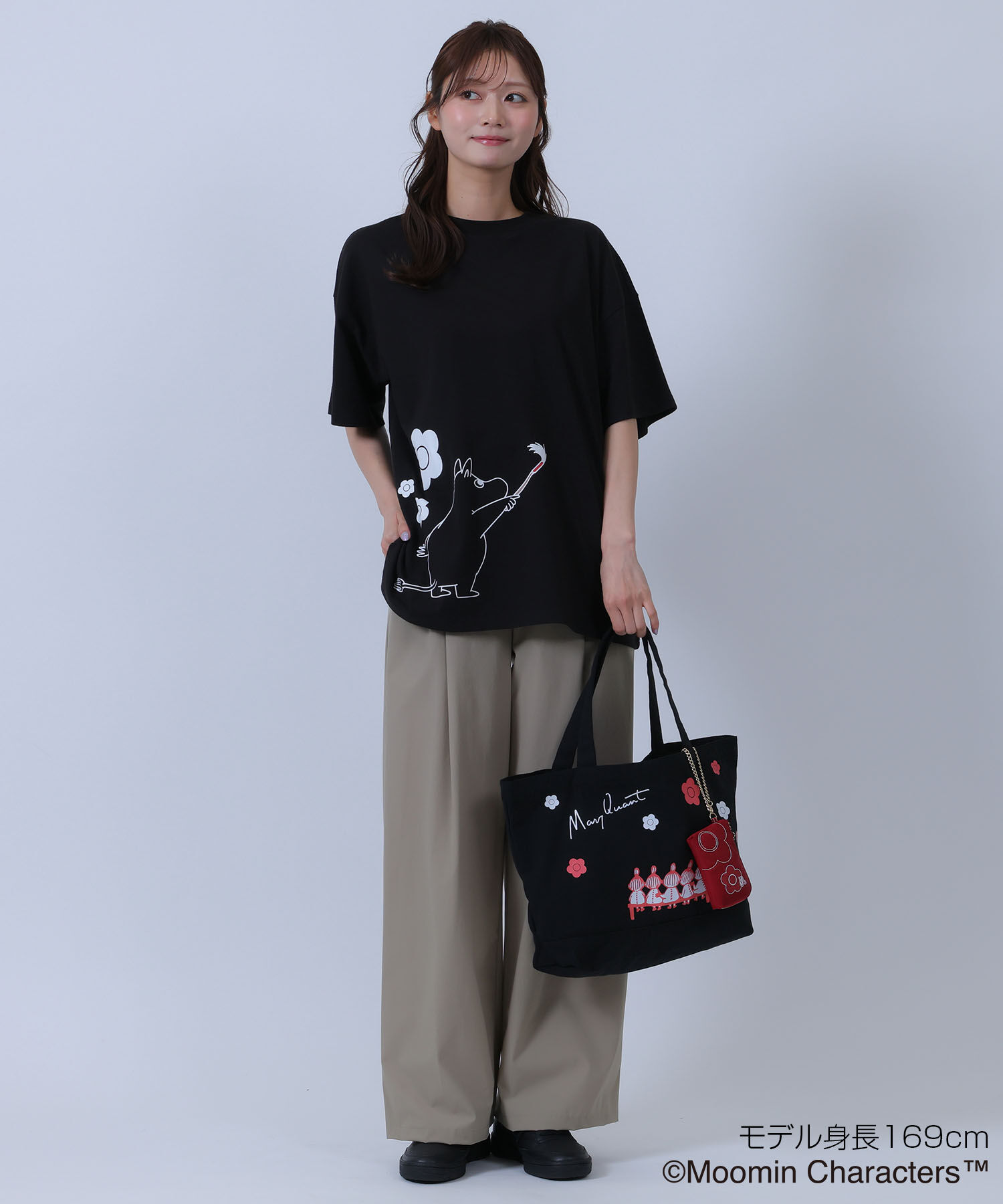 MARY QUANT「MOOMIN&times;MQペイントビッグ Tシャツ」|Tシャツ・カットソー|