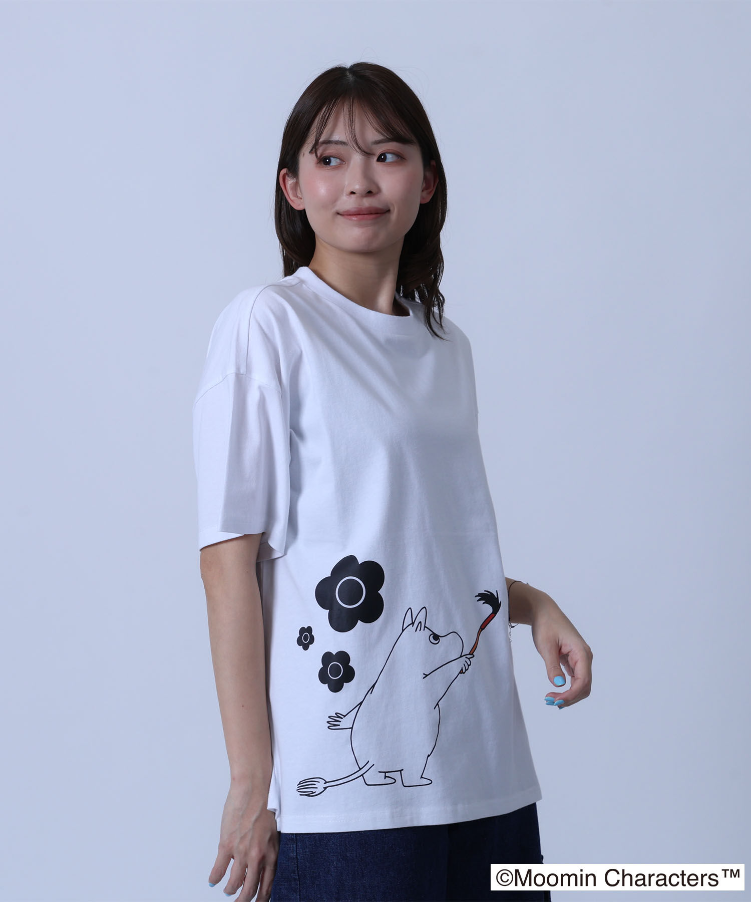 MARY QUANT「MOOMIN&times;MQペイントビッグ Tシャツ」|Tシャツ・カットソー|ホワイト