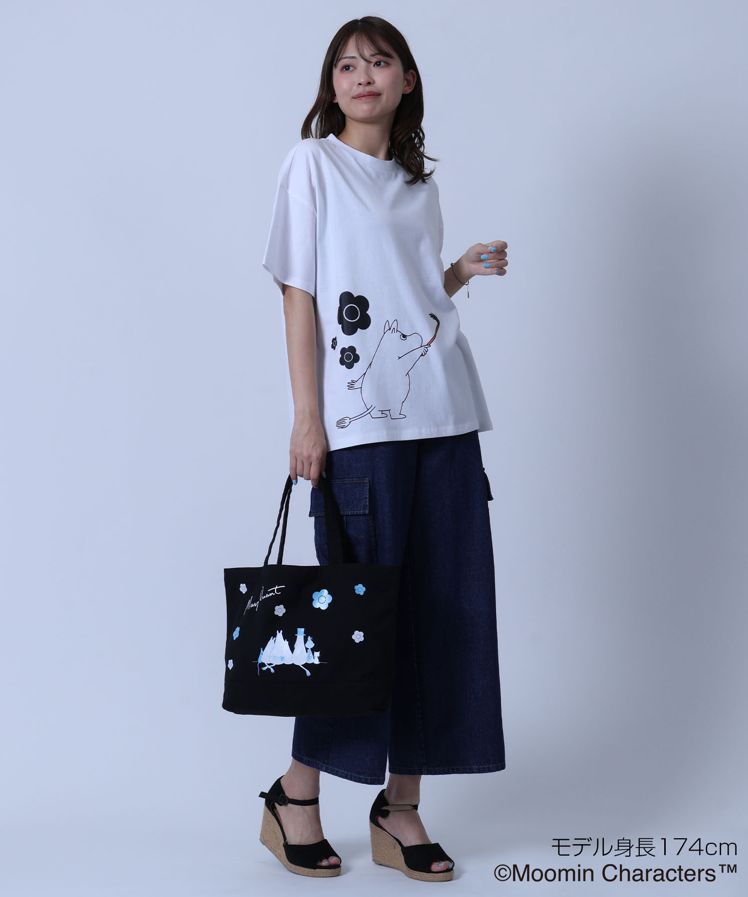 MARY QUANT「MOOMIN&times;MQペイントビッグ Tシャツ」|Tシャツ・カットソー|
