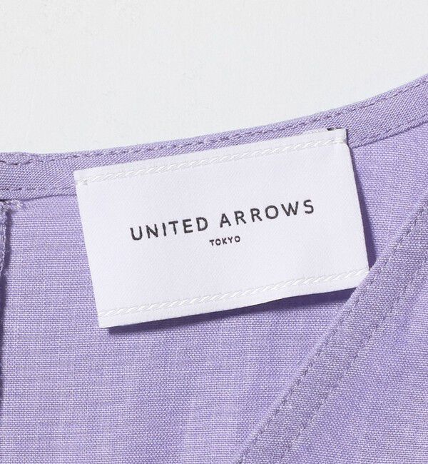 UNITED ARROWS「リネン フレア パフスリー ブブラウス ‐ウォッシャブル‐」|シャツ・ブラウス|