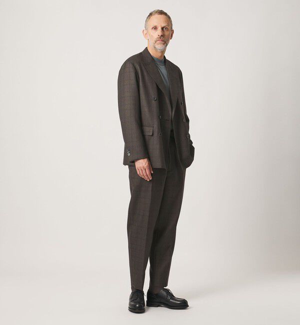 UNITED ARROWS「＜SOVEREIGN＞グレンプレイド 1プリーツ スラックス RELAX MODEL」|スーツ|
