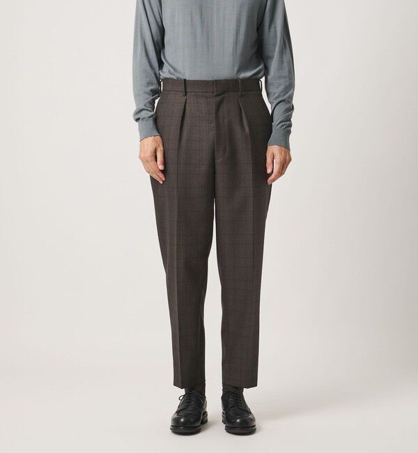UNITED ARROWS「＜SOVEREIGN＞グレンプレイド 1プリーツ スラックス RELAX MODEL」|スーツ|