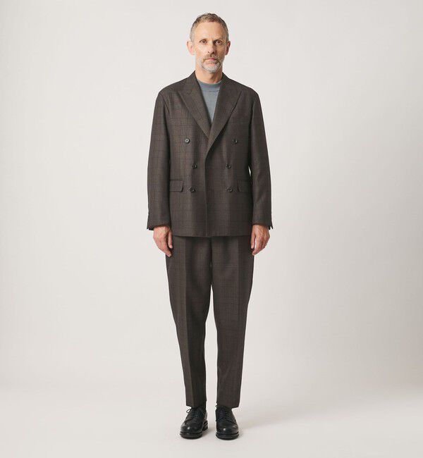 UNITED ARROWS「＜SOVEREIGN＞グレンプレイド ダブル 6ボタン テーラードジャケット RELAX MODEL」|スーツ|