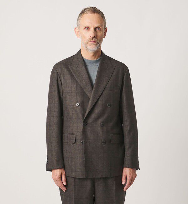 UNITED ARROWS「＜SOVEREIGN＞グレンプレイド ダブル 6ボタン テーラードジャケット RELAX MODEL」|スーツ|
