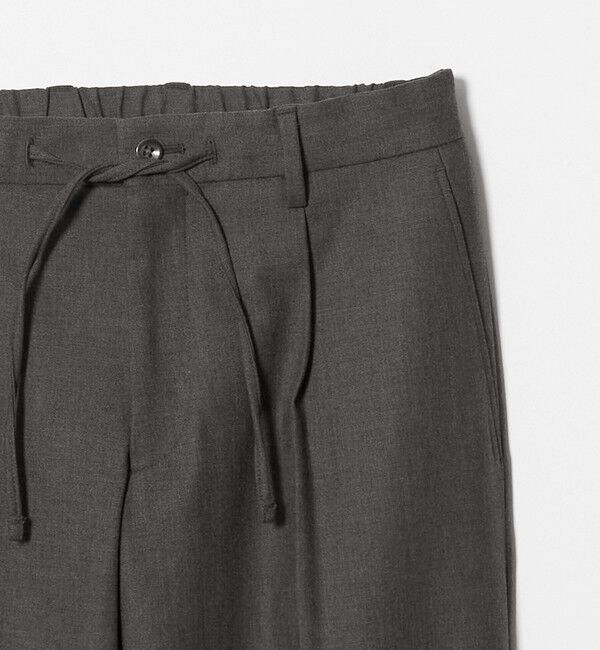 UNITED ARROWS「ツイル 1プリーツ テーパード イージー スラックス 2WAYストレッチ」|チノ|