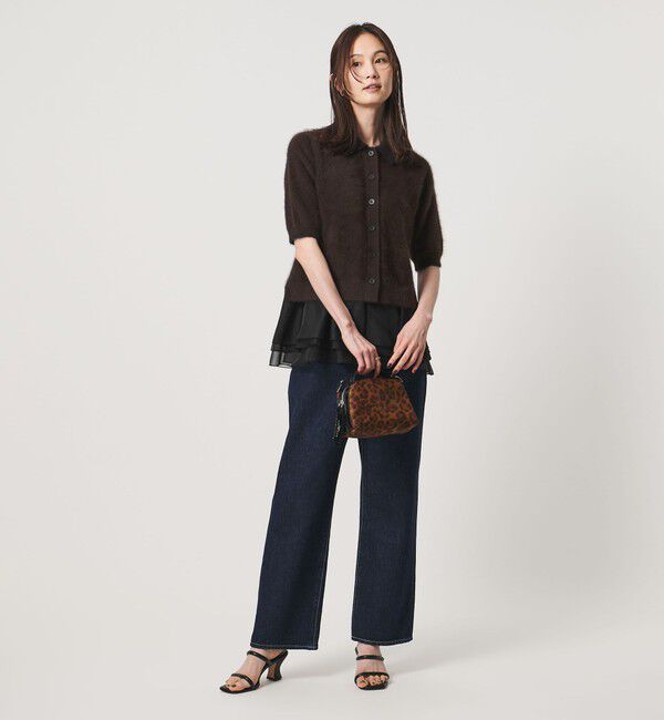 UNITED ARROWS「フォックスカシミヤ オーガンジーコンビ ポロニット」|ニット・セーター|