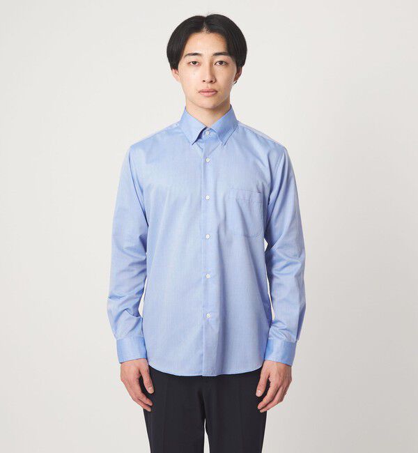 UNITED ARROWS green label relaxing「エブリット TC パナマ スナップ ボタンダウン シャツ -イージーアイロン・通気性-」|シャツ・ブラウス|