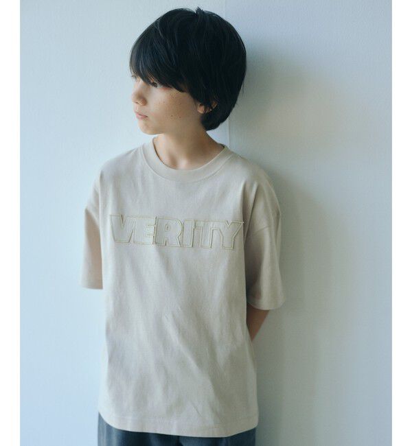 UNITED ARROWS green label relaxing「ロゴ アップリケ Tシャツ / キッズ 140cm-160cm」|Tシャツ・カットソー|BEIGE