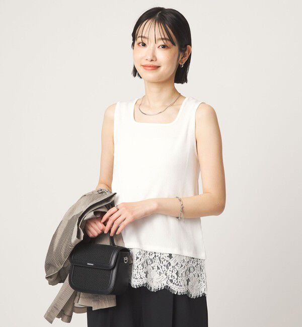 UNITED ARROWS green label relaxing「スソ レース タンクトップ」|タンクトップ|