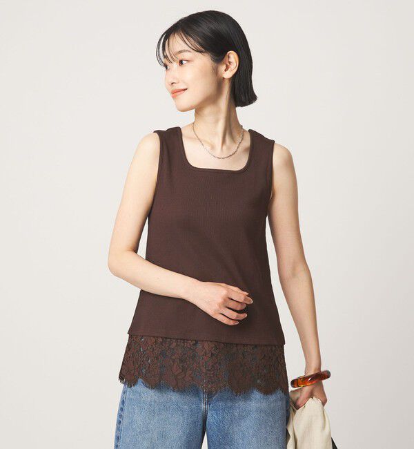 UNITED ARROWS green label relaxing「スソ レース タンクトップ」|タンクトップ|