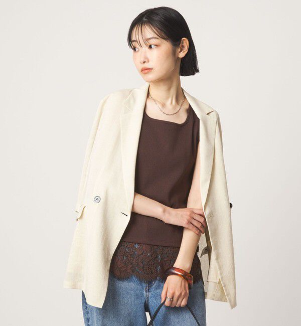 UNITED ARROWS green label relaxing「スソ レース タンクトップ」|タンクトップ|