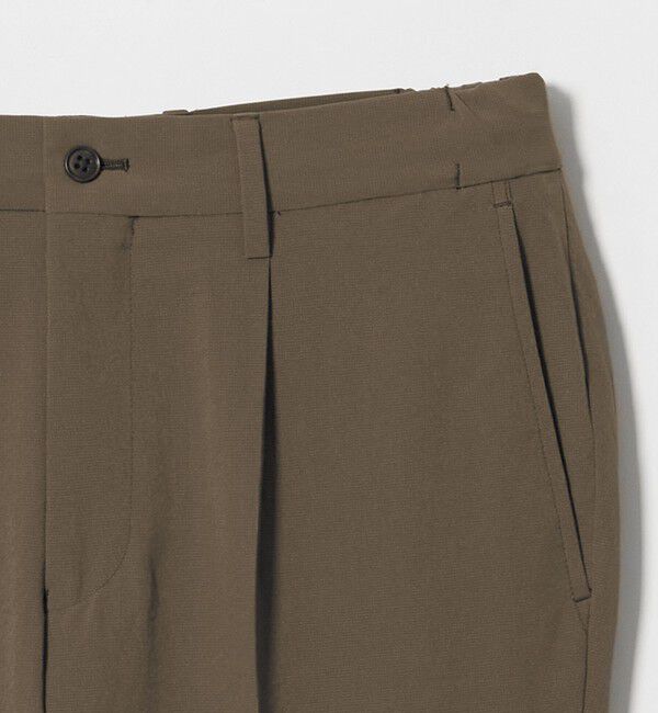 UNITED ARROWS green label relaxing「A+ air ポリエステル ミニ チェック 1プリーツ スラックス」|スラックス|
