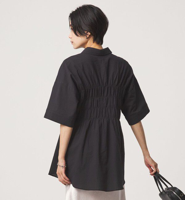 UNITED ARROWS green label relaxing「シャーリング ブラウス」|シャツ・ブラウス|