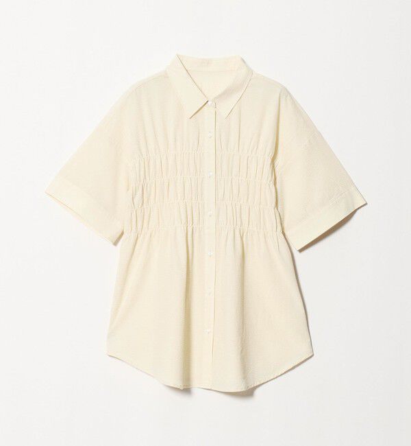 UNITED ARROWS green label relaxing「シャーリング ブラウス」|シャツ・ブラウス|