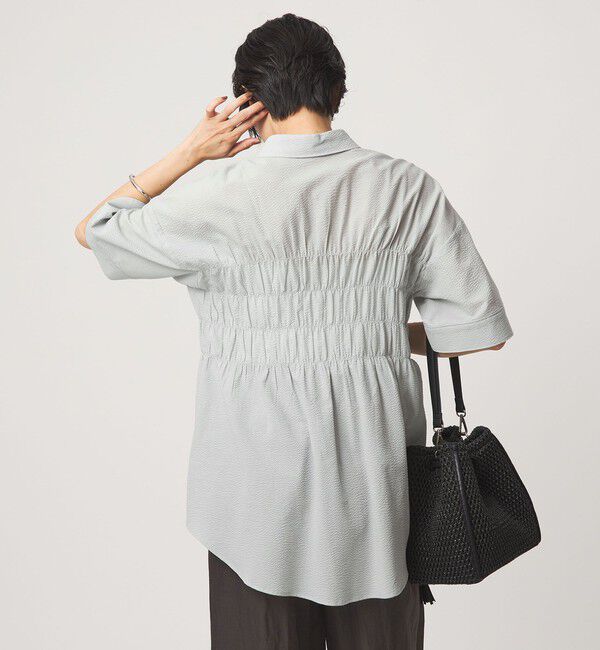 UNITED ARROWS green label relaxing「シャーリング ブラウス」|シャツ・ブラウス|