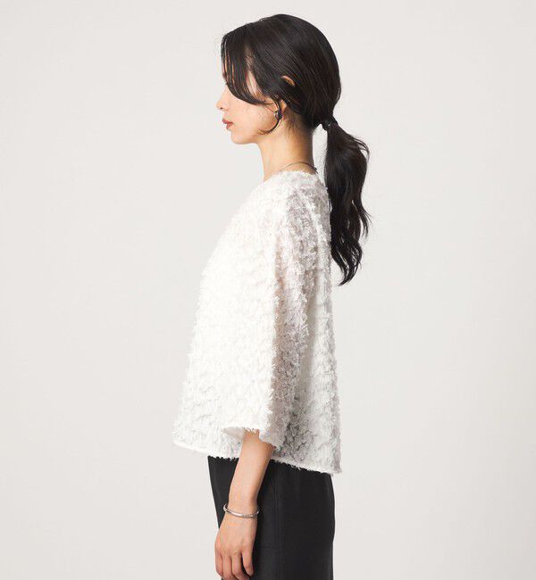 UNITED ARROWS green label relaxing「レオパード カット ジャガード ブラウス」|シャツ・ブラウス|